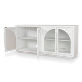 Charles 1.78m Sideboard Unit - White Buffet & Sideboard Nicki-Core