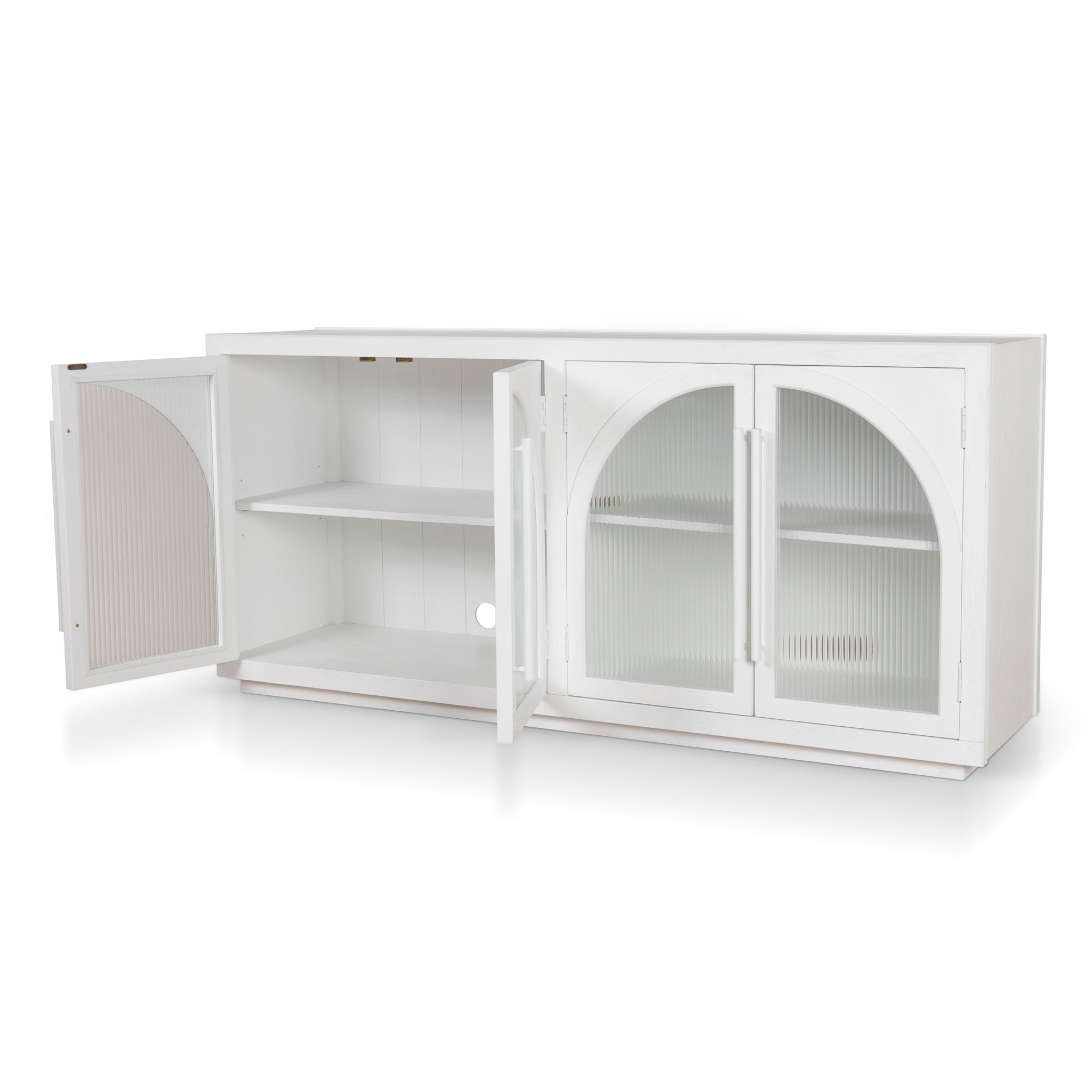 Charles 1.78m Sideboard Unit - White Buffet & Sideboard Nicki-Core