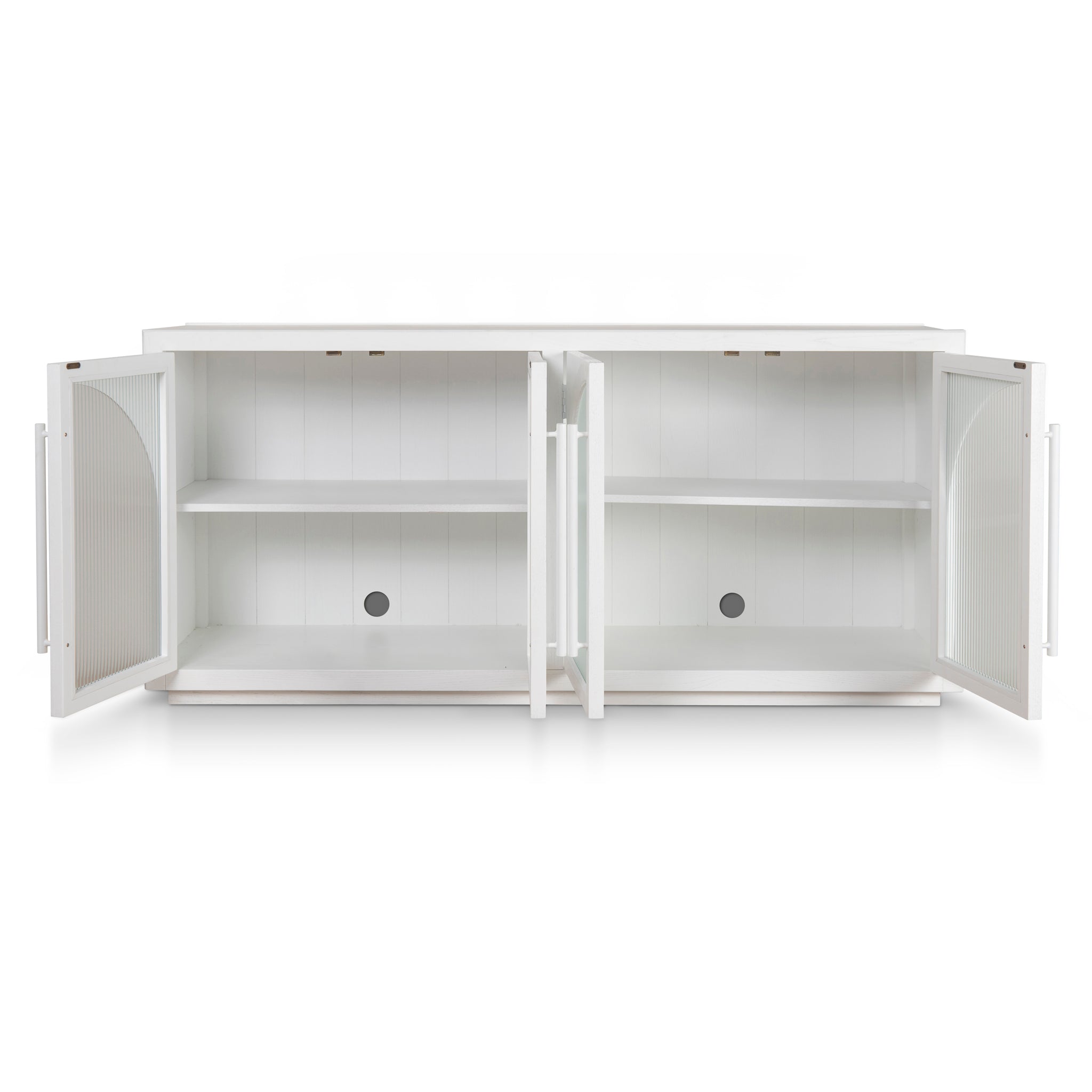 Charles 1.78m Sideboard Unit - White Buffet & Sideboard Nicki-Core