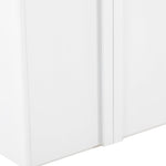 Alora 150cm (H) Ash Curve Cabinet - White Cabinet Nicki-Core
