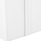 Alora 150cm (H) Ash Curve Cabinet - White Cabinet Nicki-Core