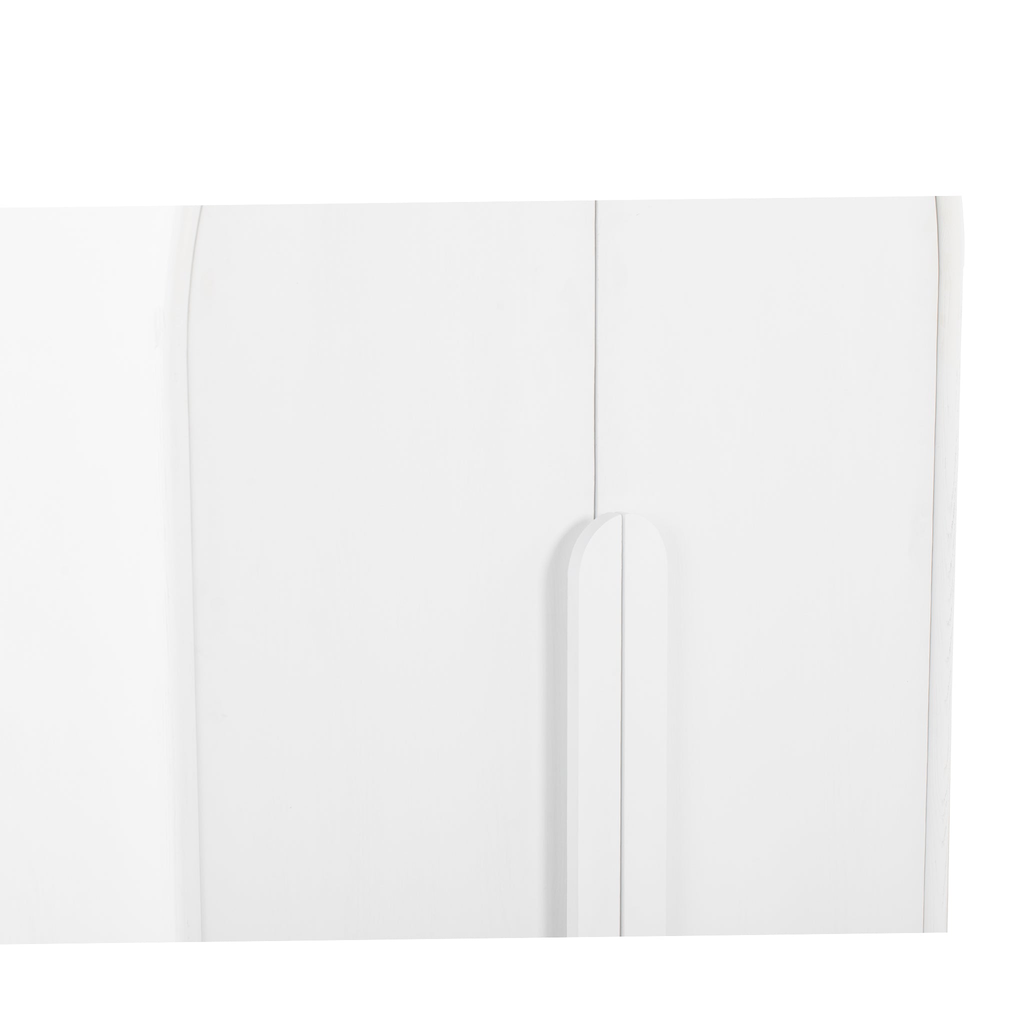 Alora 150cm (H) Ash Curve Cabinet - White Cabinet Nicki-Core