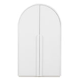 Alora 150cm (H) Ash Curve Cabinet - White Cabinet Nicki-Core   