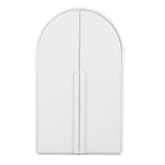 Alora 150cm (H) Ash Curve Cabinet - White Cabinet Nicki-Core
