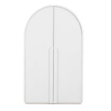 Alora 150cm (H) Ash Curve Cabinet - White Cabinet Nicki-Core
