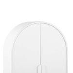 Alora 150cm (H) Ash Curve Cabinet - White Cabinet Nicki-Core