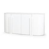 Ex Display - Jarrett 1.6m Sideboard - Full White Buffet & Sideboard Nicki-Core