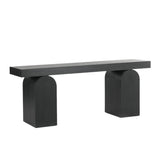 Junon 1.9m New Elm Console Table - Full Black Console Table Nicki-Core