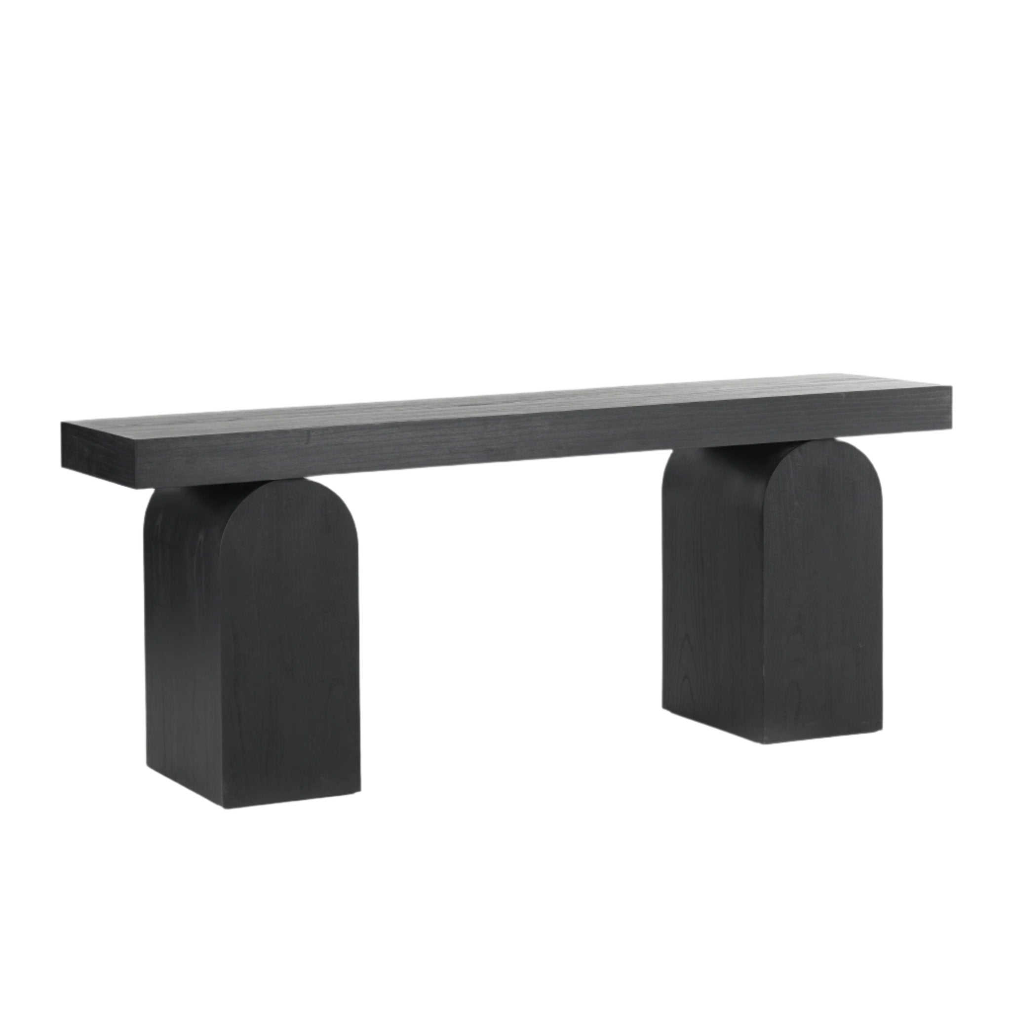 Junon 1.9m New Elm Console Table - Full Black Console Table Nicki-Core