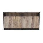 Alya 1.57m Credenza Cabinet - Warm Oak & Black Cabinet Vatec-Local   