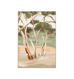 Ex Display - Dancing Eucalyptus Green 82cm x 122cm Canvas - Natural Frame Wall Art Warran-Local   