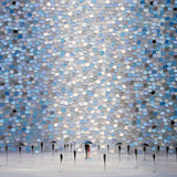 Dancing Rain, By Ekaterina Ermilkina Wall Art Gioia-Local Gold Framed Canvas 60x40cm