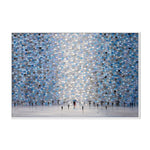 Dancing Rain, By Ekaterina Ermilkina Wall Art Gioia-Local White Framed Canvas 60x40cm