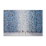 Dancing Rain, By Ekaterina Ermilkina Wall Art Gioia-Local White Framed Canvas 60x40cm