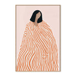 Daphnie L'orange 70cm x 100cm Framed Canvas - Natural Frame Wall Art Gioia-Local   