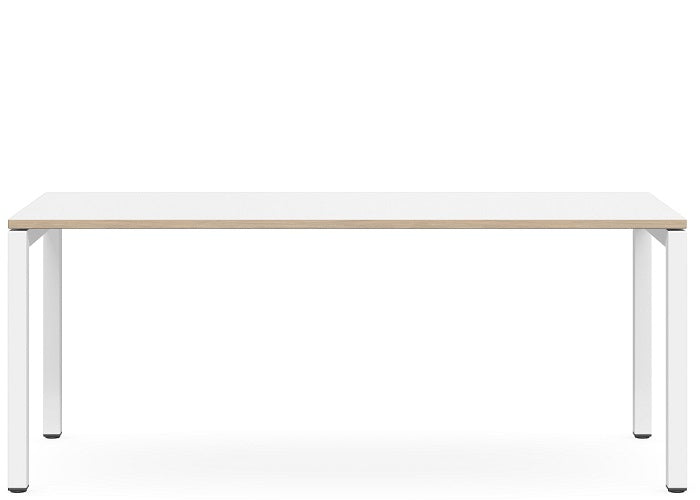 Detroit 1.8m Custom Made Office Table - White Legs Meeting Table Dee Kay-Local   