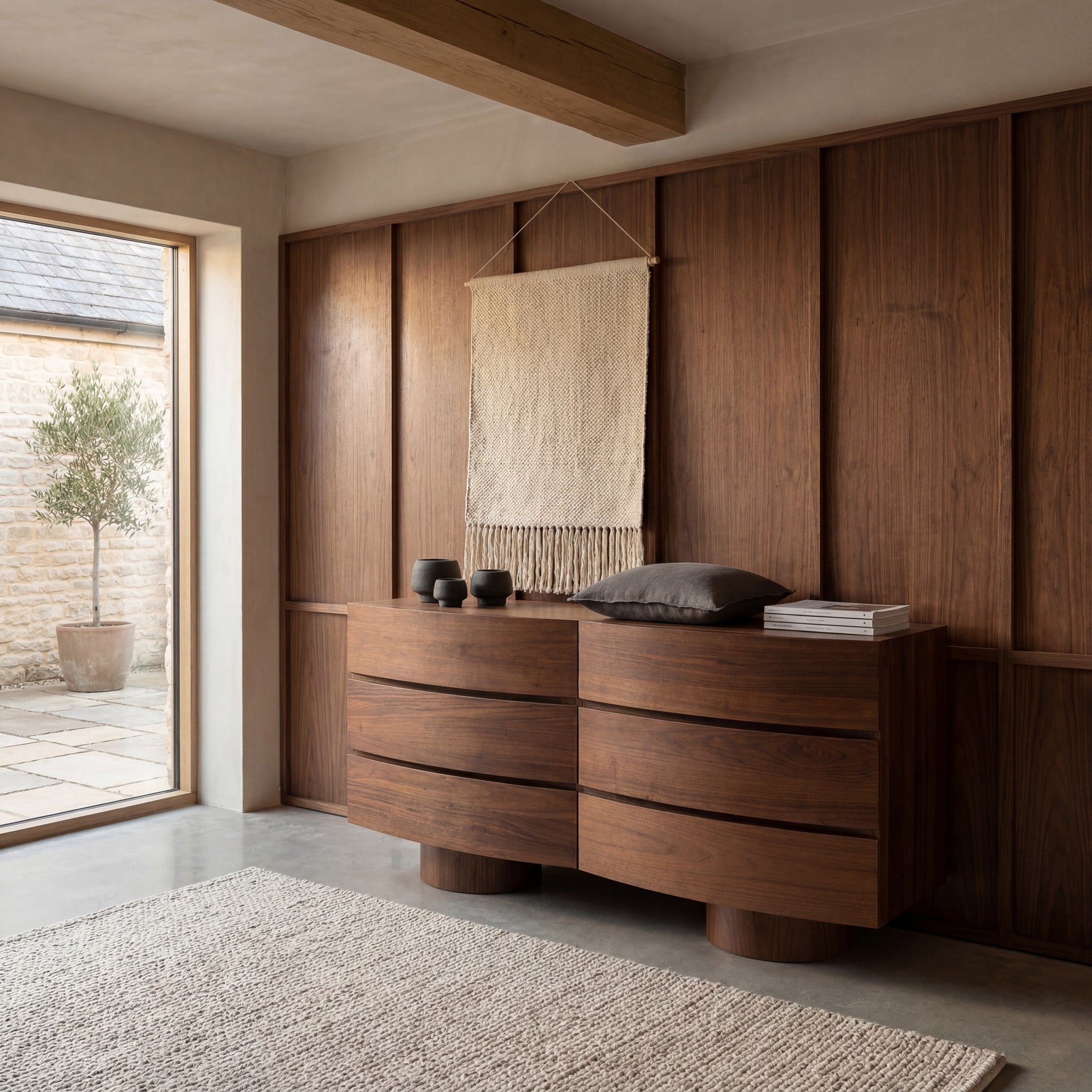 Dorit Chest of Drawer - Walnut Drawer Iggy-Core