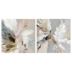 Doves in Bloom, Style A & B, Set Of 2, By Bella Eve Wall Art Gioia-Local 50x50cm Framed Canvas Gold