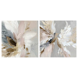 Doves in Bloom, Style A & B, Set Of 2, By Bella Eve Wall Art Gioia-Local 50x50cm Framed Canvas Gold