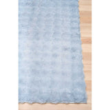 Ex Display - Dratini 200 x 290cm Faux Fur Rug - Light Blue Rug Mos-Local