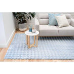 Ex Display - Dratini 200 x 290cm Faux Fur Rug - Light Blue Rug Mos-Local