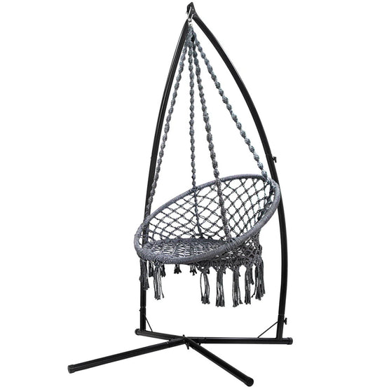Dreobe Outdoor Cotton Hammock Chair - Grey Egg chair Aim WS-Local   