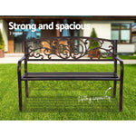Dreobe Outdoor Iron Cast Garden Bench - Bronze Bench Aim WS-Local   
