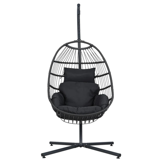 Dreobe Outdoor Wicker Egg Chair - Grey