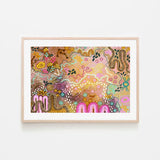 Earth's Gathering, By Tulearah Shield Wall Art Gioia-Local 60x40cm Framed Poster Black