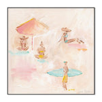 Beach Scene With Umbrella, By Cass Deller Wall Art Gioia-Local