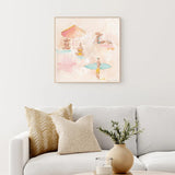 Beach Scene With Umbrella, By Cass Deller Wall Art Gioia-Local