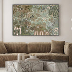 Earth's Gathering, Green Tones, By Tulearah Shield Wall Art Gioia-Local