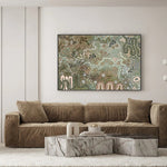 Earth's Gathering, Green Tones, By Tulearah Shield Wall Art Gioia-Local