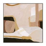 Earthen, Warm Earth Tone, By Pamela Munger Wall Art Gioia-Local 50x50cm Framed Canvas Black