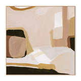 Earthen, Warm Earth Tone, By Pamela Munger Wall Art Gioia-Local 50x50cm Framed Canvas Oak