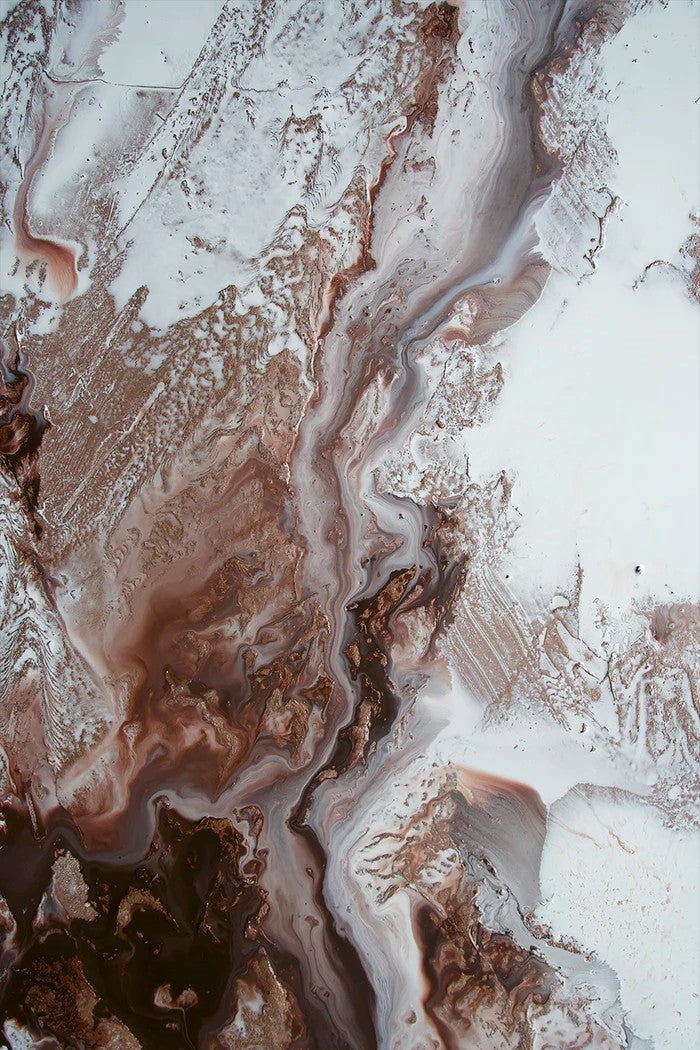 Earthly Currents, Style A, By Petra Meikle Wall Art Gioia-Local 40x60cm Framed Canvas Gold