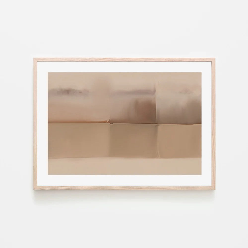 Earthly Strength, Brown Abstract, By Karine Tonial Grimm Wall Art Gioia-Local Black Framed Poster 60x40cm