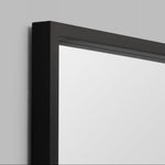 Elbera 1.2m Rectangle Mirror - Black Rectangular Mirror Warran-Local