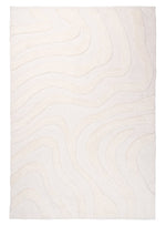 Eniko 230cm x 160cm Abstract Washable Wool Rug - Cream Rug MissAmara-Local   