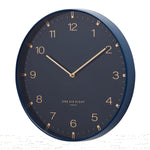 Ex Display - Enna 40cm Wall Clock - Ocean Blue Clock Onesix-Local