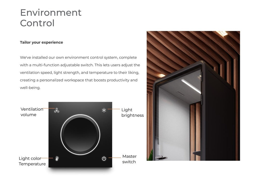 Evolve Medium Office Pod - White By Humble Office Silent Booth Hbox-Core   
