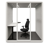 Evolve Large Office Pod - Focus (1-2 Person) - Black by Humble Office