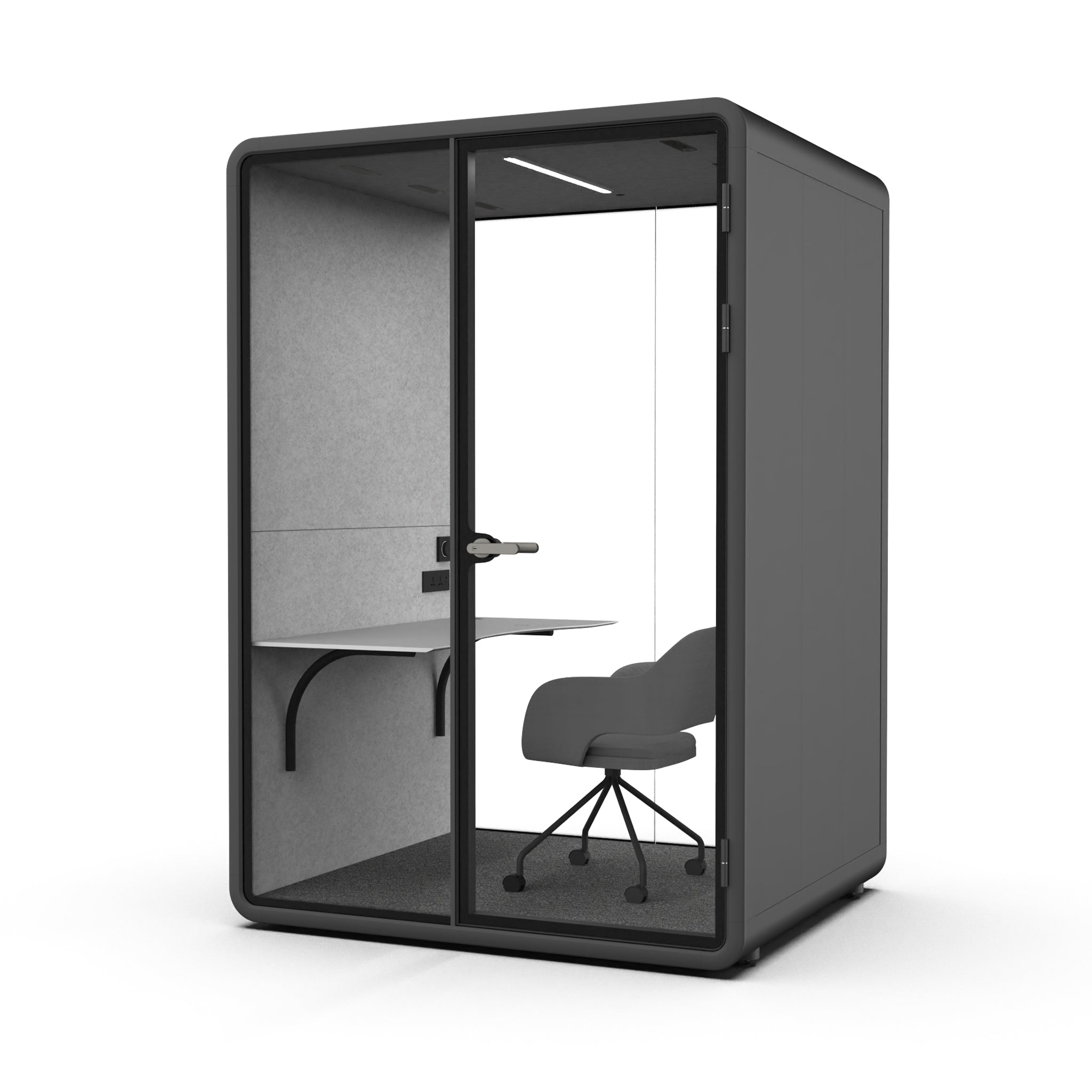 Evolve Medium Office Pod - Black By Humble Office Silent Booth Hbox-Core