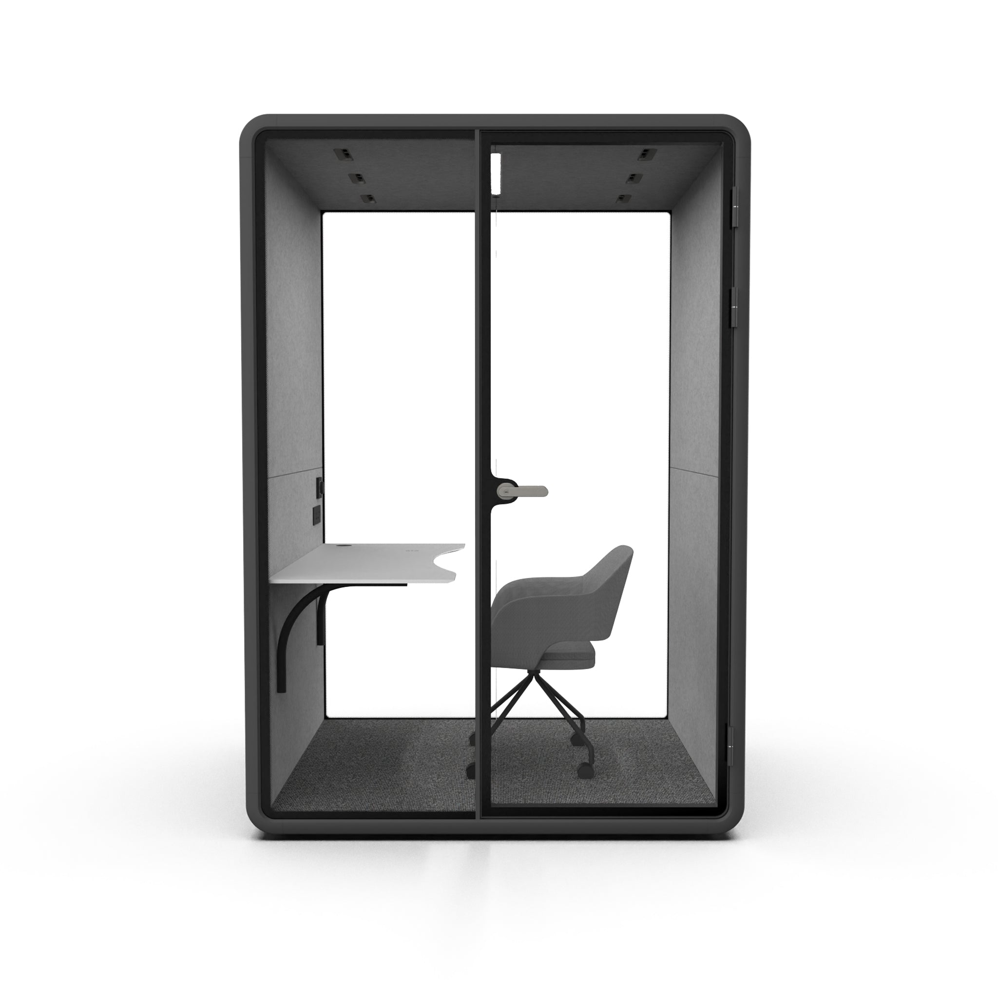 Evolve Medium Office Pod - Black By Humble Office Silent Booth Hbox-Core