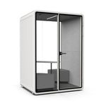 Evolve 2 Seater Medium Office Pod - White By Humble Office Silent Booth Hbox-Core