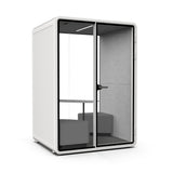 Evolve 2 Seater Medium Office Pod - White By Humble Office Silent Booth Hbox-Core
