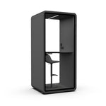Evolve Phone Booth - Seated (1 Person) - Black by Humble Office Silent Booth Hbox-Core
