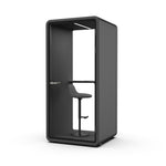 Evolve Phone Booth - Seated (1 Person) - Black by Humble Office Silent Booth Hbox-Core