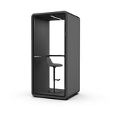 Evolve Phone Booth - Seated (1 Person) - Black by Humble Office Silent Booth Hbox-Core
