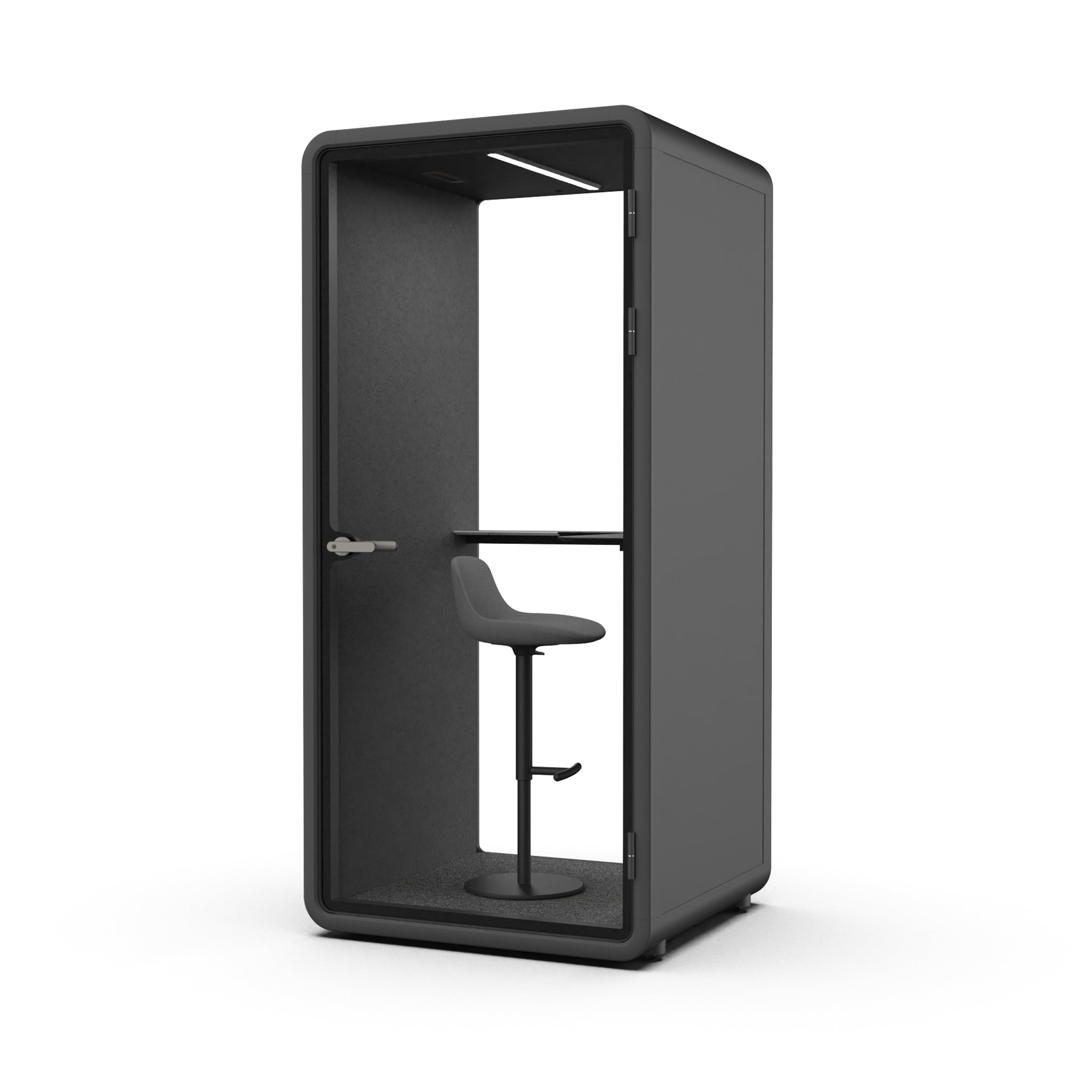 Evolve Phone Booth - Seated (1 Person) - Black by Humble Office Silent Booth Hbox-Core